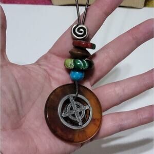Treska long pendant necklace new!!!‎